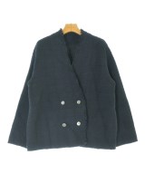 OUTER SUNSET（アウターサンセット）ノーカラージャケット 紺 サイズ:38(M位) レディース/2200642001092