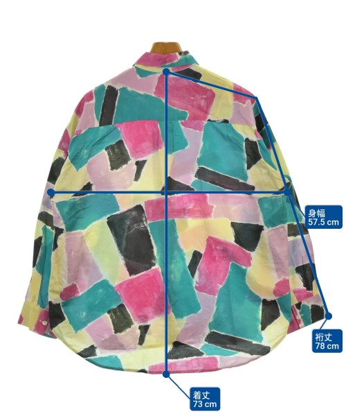 BANANATIME（バナナタイム）カジュアルシャツ 緑 サイズ:S メンズ/2200629837348