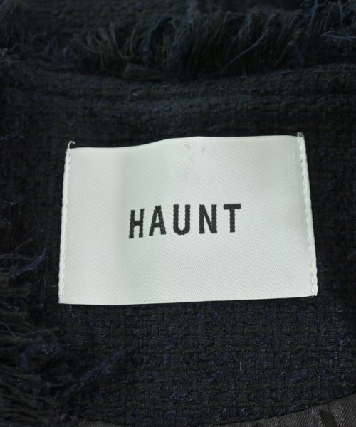 Haunt（ハウント）ノーカラージャケット 紺 サイズ:F レディース/2200691160030
