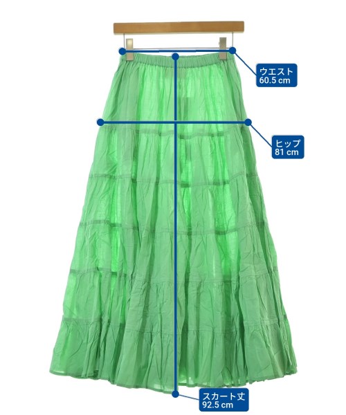 COUTURE D'ADAM（クチュールドアダム）ロング・マキシ丈スカート 緑 サイズ:38(M位) レディース/2200644748452