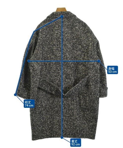 COUTURE D'ADAM（クチュールドアダム）チェスターコート 黒 サイズ:38(M位) レディース/2200644768894