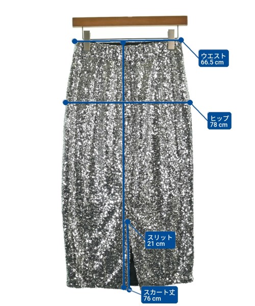 COUTURE D'ADAM（クチュールドアダム）ロング・マキシ丈スカート シルバー サイズ:38(M位) レディース/2200648312079