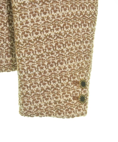 COUTURE D'ADAM（クチュールドアダム）ノーカラージャケット 茶 サイズ:38(M位) レディース/2200653139012