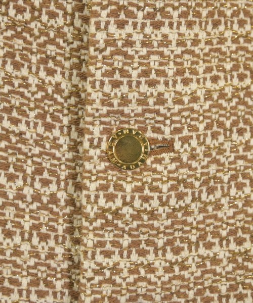 COUTURE D'ADAM（クチュールドアダム）ノーカラージャケット 茶 サイズ:38(M位) レディース/2200653139012