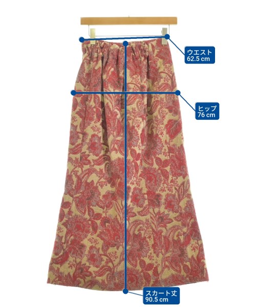 violette room（バイオレットルーム）ロング・マキシ丈スカート 赤 サイズ:F レディース/2200655925071