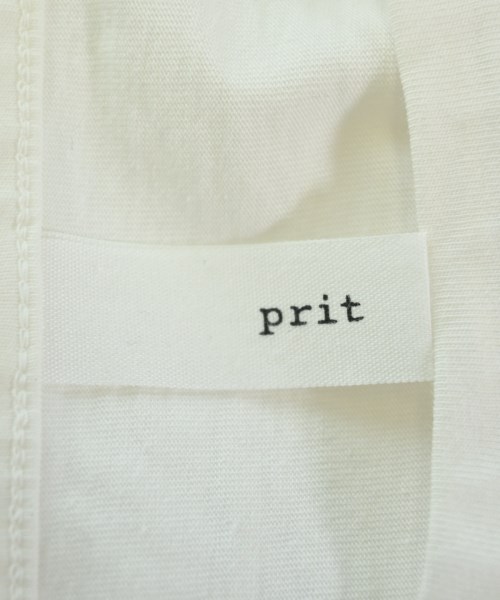prit（プリット）Tシャツ・カットソー 白 サイズ:F レディース/2200701216030