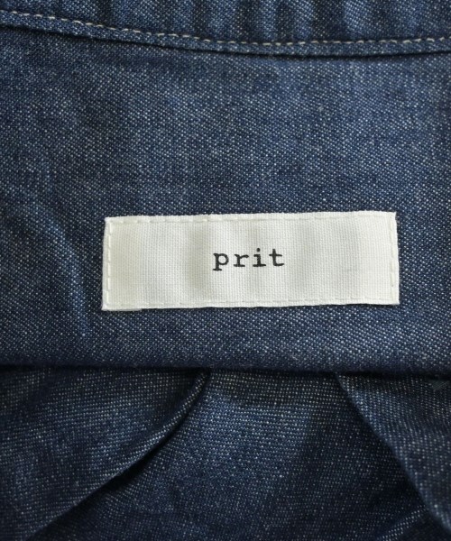 prit（プリット）シャツワンピース 紺 サイズ:-(M位) レディース/2200661010013