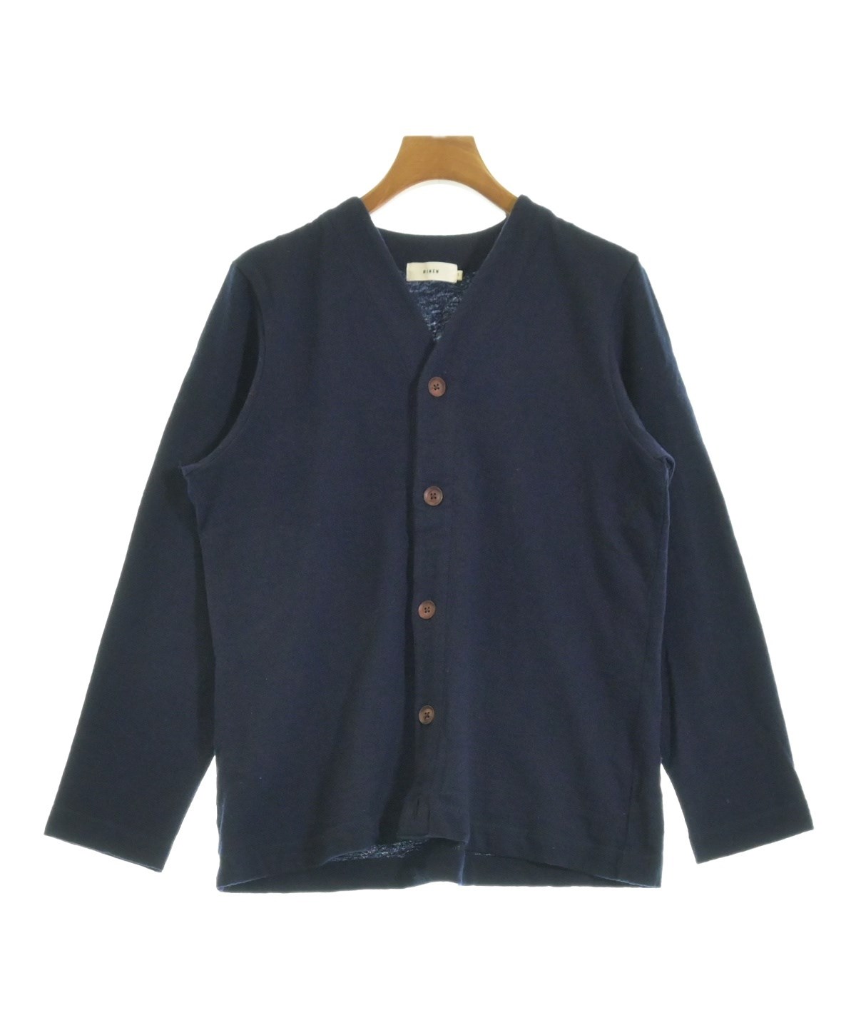 RINEN（リネン）カーディガン 紺 サイズ:1(S位) レディース