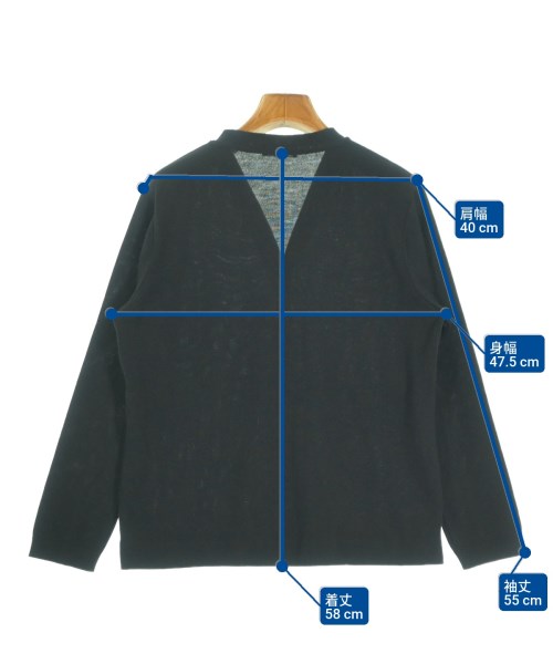 RINEN（リネン）カーディガン 黒 サイズ:1(S位) レディース/2200659928054