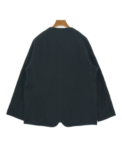 RINEN（リネン）ノーカラージャケット 紺 サイズ:1(S位) レディース/2200663916047