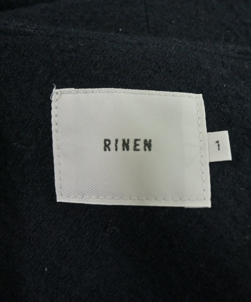 RINEN（リネン）ノーカラージャケット 紺 サイズ:1(S位) レディース/2200663916047