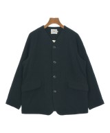 RINEN（リネン）ノーカラージャケット 紺 サイズ:1(S位) レディース/2200663916047
