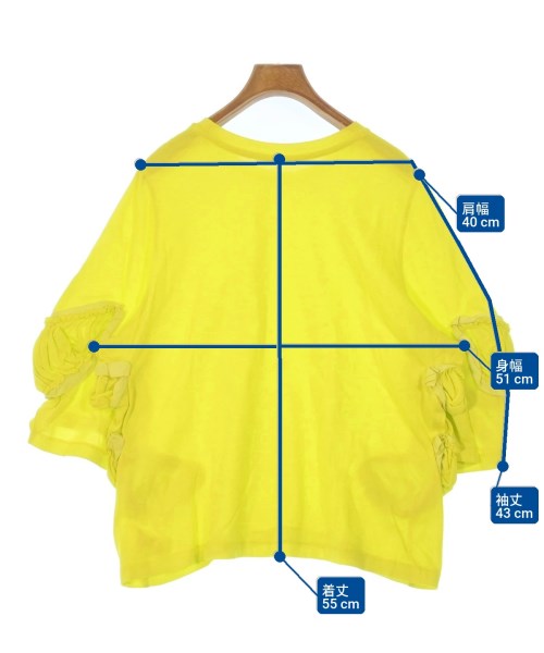 JNBY（ジェーエヌビーワイ）Tシャツ・カットソー 黄 サイズ:38(M位) レディース/2200665236082