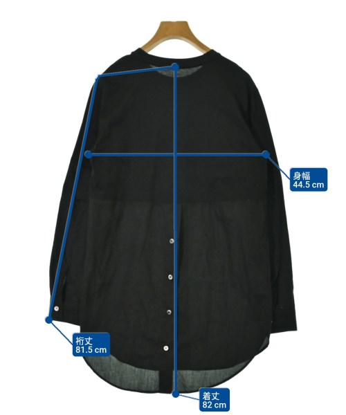 JNBY（ジェーエヌビーワイ）ブラウス 黒 サイズ:38(M位) レディース/2200665236136