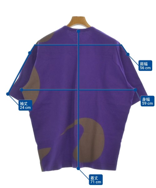 JNBY（ジェーエヌビーワイ）Tシャツ・カットソー 紫 サイズ:38(XXL位) メンズ/2200665236228