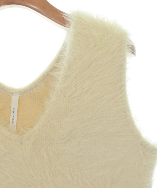 Dignite collier（ディニテコリエ）ベスト 白 サイズ:F レディース/2200673135056