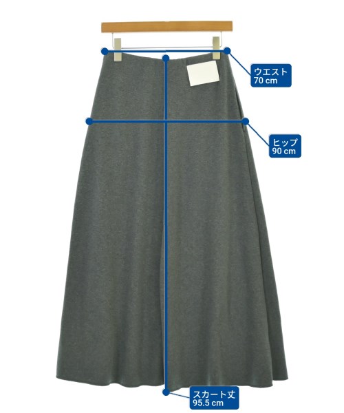 Dignite collier（ディニテコリエ）ロング・マキシ丈スカート グレー サイズ:F レディース/2200674202610