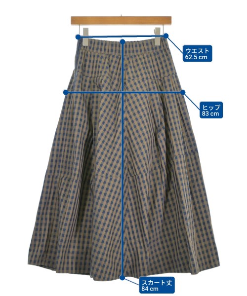 Dignite collier（ディニテコリエ）ロング・マキシ丈スカート 茶 サイズ:F レディース/2200675783019