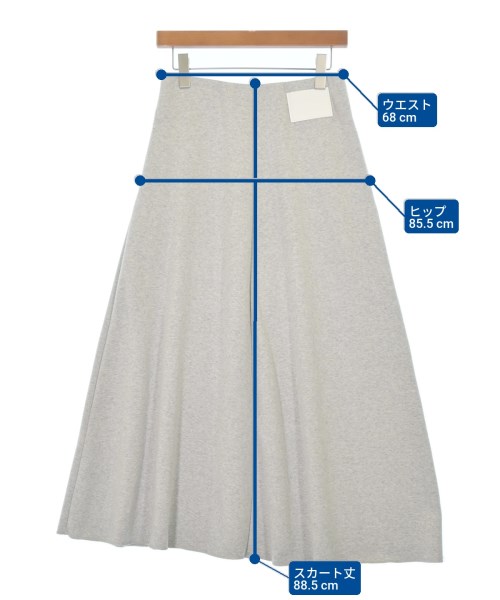 Dignite collier（ディニテコリエ）ロング・マキシ丈スカート グレー サイズ:F レディース/2200677465036