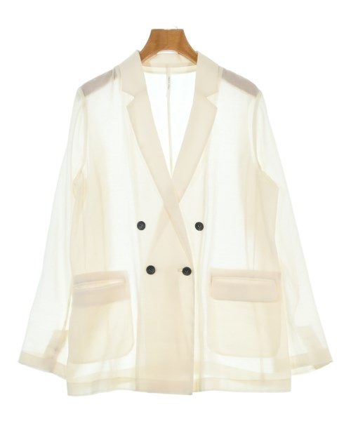 Dignite collier(ディニテコリエ)テーラードジャケット 白 サイズ:F/2200678379011