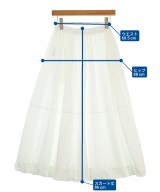Dignite collier（ディニテコリエ）ロング・マキシ丈スカート 白 サイズ:F レディース/2200678379028