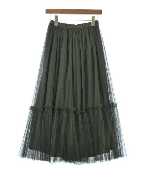 Dignite collier(ディニテコリエ)ロング・マキシ丈スカート カーキ サイズ:F/2200674777040
