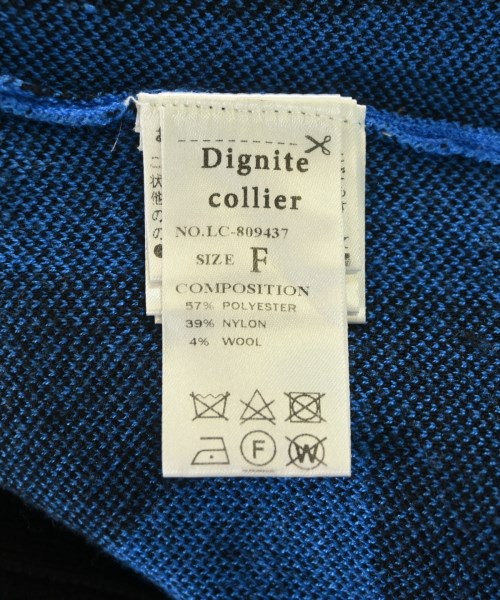 Dignite collier（ディニテコリエ）ニット・セーター 青 サイズ:F レディース/2200694932085