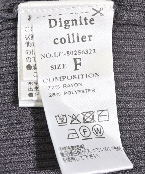 Dignite collier（ディニテコリエ）ニット・セーター グレー サイズ:F レディース/2200710849120