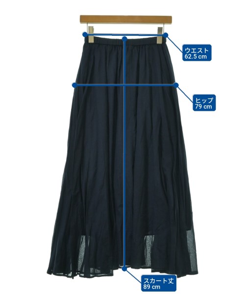 Dignite collier（ディニテコリエ）ロング・マキシ丈スカート 紺 サイズ:F レディース/2200700221301