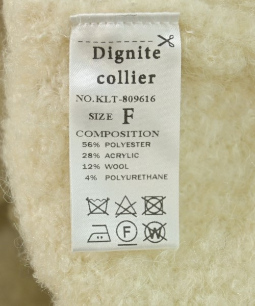 Dignite collier（ディニテコリエ）カーディガン 白 サイズ:F レディース/2200700957194