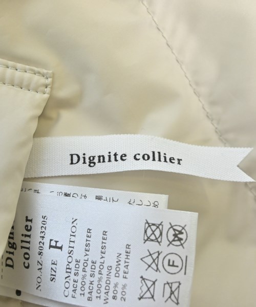 Dignite collier（ディニテコリエ）ダウンジャケット/ダウンベスト 白 サイズ:F レディース/2200659184016