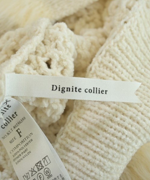 Dignite collier（ディニテコリエ）ニット・セーター 白 サイズ:F レディース/2200667121027