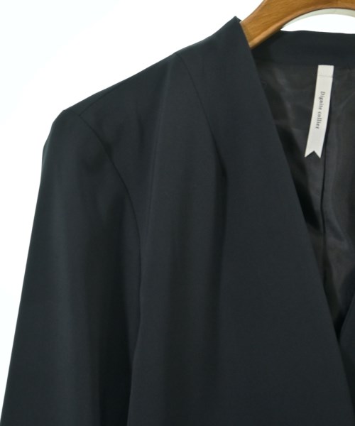 Dignite collier（ディニテコリエ）ノーカラージャケット 紺 サイズ:F レディース/2200666528049