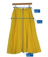 Dignite collier（ディニテコリエ）ロング・マキシ丈スカート 黄 サイズ:F レディース/2200725656331