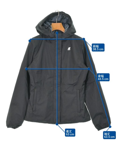 K-WAY（ケーウェイ）ダウンジャケット/ダウンベスト 黒 サイズ:8(S位) レディース/2200671650032