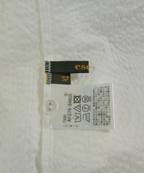 esche（エッシュ）カジュアルシャツ 白 サイズ:42(L位) レディース/2200614432114