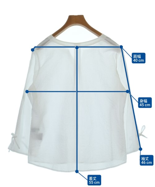 esche（エッシュ）カジュアルシャツ 白 サイズ:42(L位) レディース/2200614432114