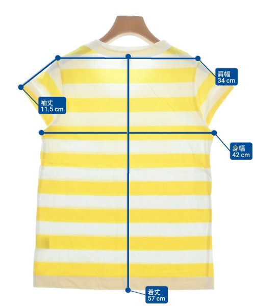 LAITERIE（レイトリー）Tシャツ・カットソー 黄 サイズ:38(M位) レディース/2200659949028