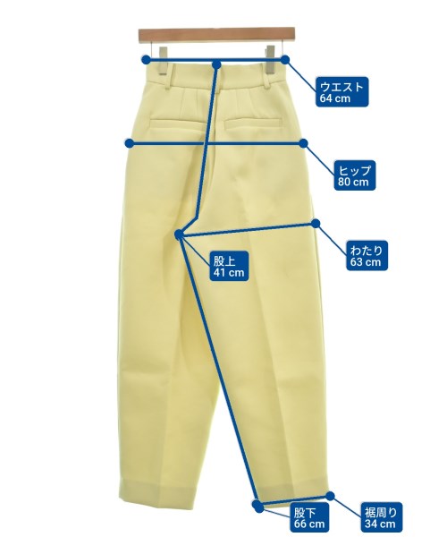 ETRE TOKYO（エトレトウキョウ）スラックス 黄 サイズ:S レディース/2200622193014