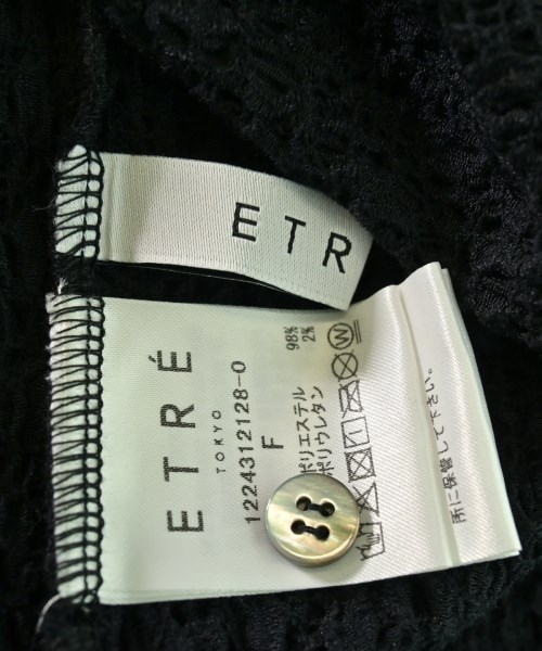 ETRE TOKYO（エトレトウキョウ）ノースリーブ 黒 サイズ:F レディース/2200616352038