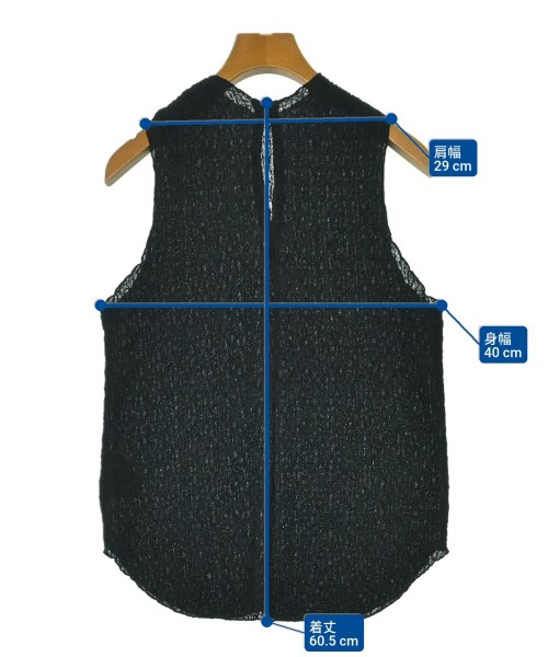 ETRE TOKYO（エトレトウキョウ）ノースリーブ 黒 サイズ:F レディース/2200616352038