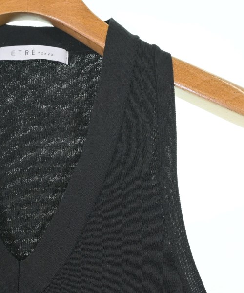 ETRE TOKYO（エトレトウキョウ）ベスト/ノースリーブ 黒 サイズ:F レディース/2200619850210