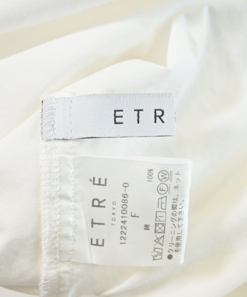 ETRE TOKYO（エトレトウキョウ）カジュアルシャツ 白 サイズ:F レディース/2200602893101