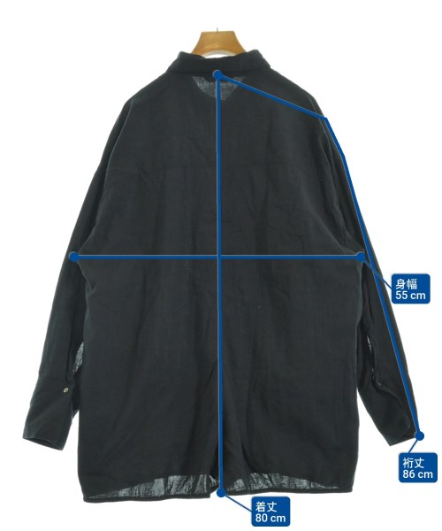 ETRE TOKYO（エトレトウキョウ）カジュアルシャツ 黒 サイズ:S レディース/2200667555044