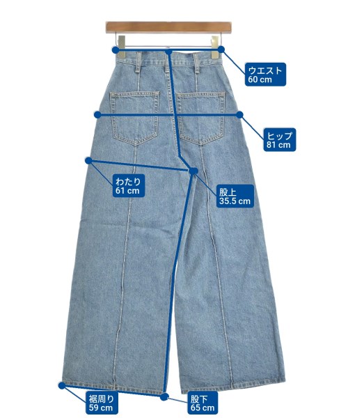 ETRE TOKYO（エトレトウキョウ）デニムパンツ 青 サイズ:XS レディース/2200672290084