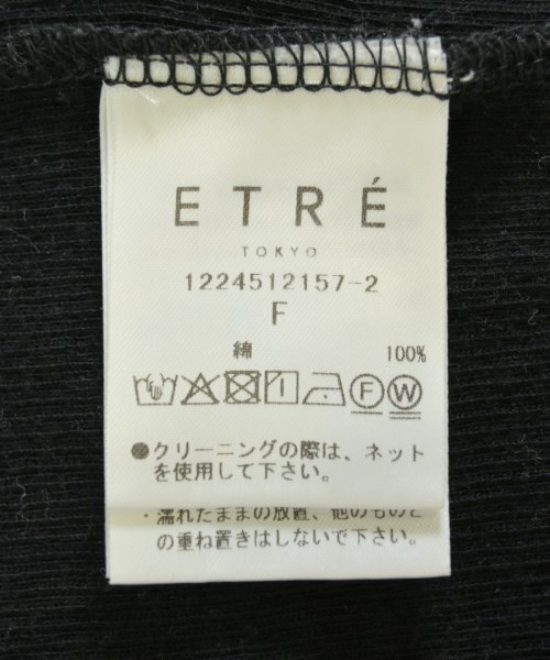 ETRE TOKYO（エトレトウキョウ）Tシャツ・カットソー 黒 サイズ:F レディース/2200695671259