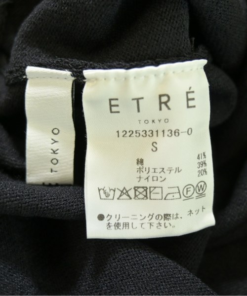 ETRE TOKYO（エトレトウキョウ）オールインワン/サロペット 黒 サイズ:S レディース/2200709960140