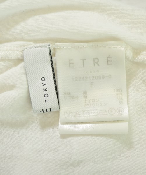 ETRE TOKYO（エトレトウキョウ）Tシャツ・カットソー 白 サイズ:F レディース/2200711070066