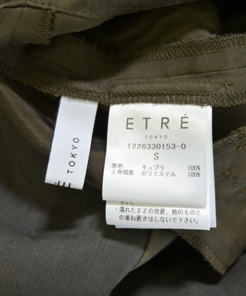 ETRE TOKYO（エトレトウキョウ）オールインワン/サロペット カーキ サイズ:S レディース/2200716416012
