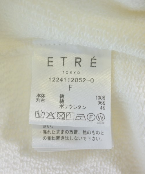 ETRE TOKYO（エトレトウキョウ）スウェット 白 サイズ:F レディース/2200722225547